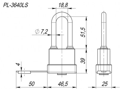 PL-3640 LS (40 мм) ВЛАГОЗАЩИЩЕННЫЙ схема