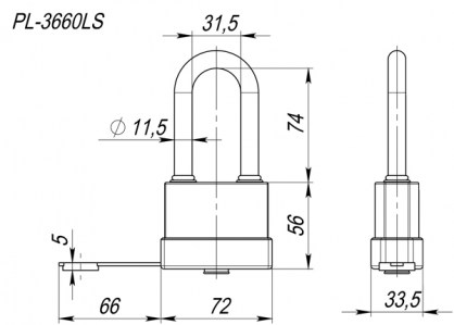 PL-3640 (40 мм) ВЛАГОЗАЩИЩЕННЫЙ схема