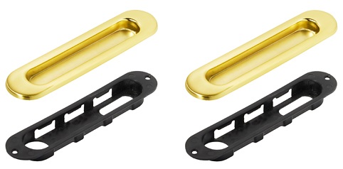 Комплект ручек-купе ITAROS для раздвижных дверей матовое золото SG